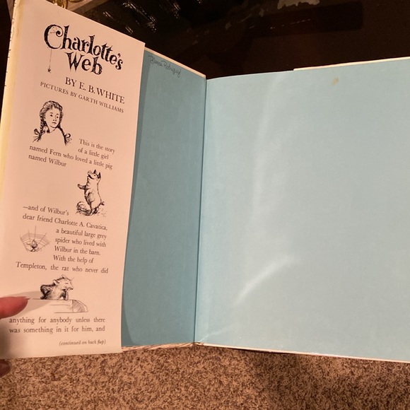 Hard back Charlotte’s Web book with book cover - Picture 2 of 5